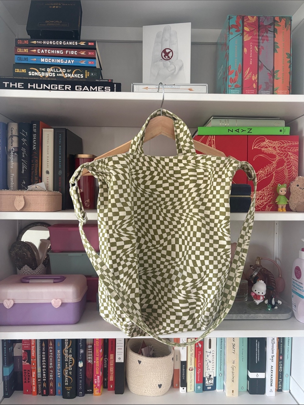 3/$30 Fair used condition baggu vertical duck canvas bag (read description)